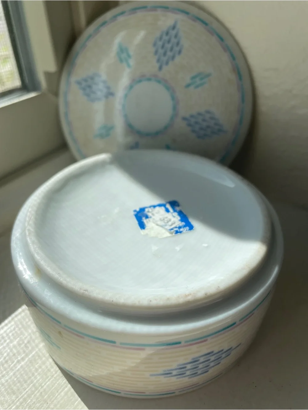 Vintage Pier1 Decorative Lidded Ceramic Trinket Jewelry Box